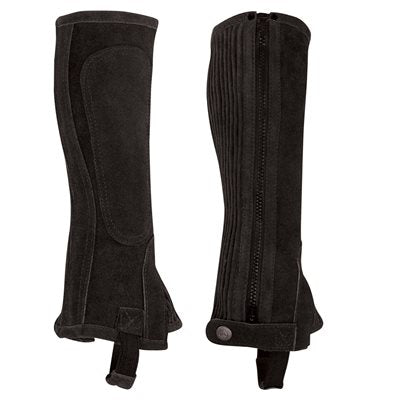 Perri's Suede Zippered Half Chaps