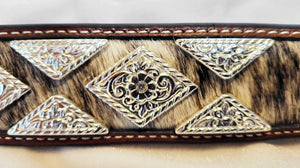 Richly Tooled Western Belt - Size 34