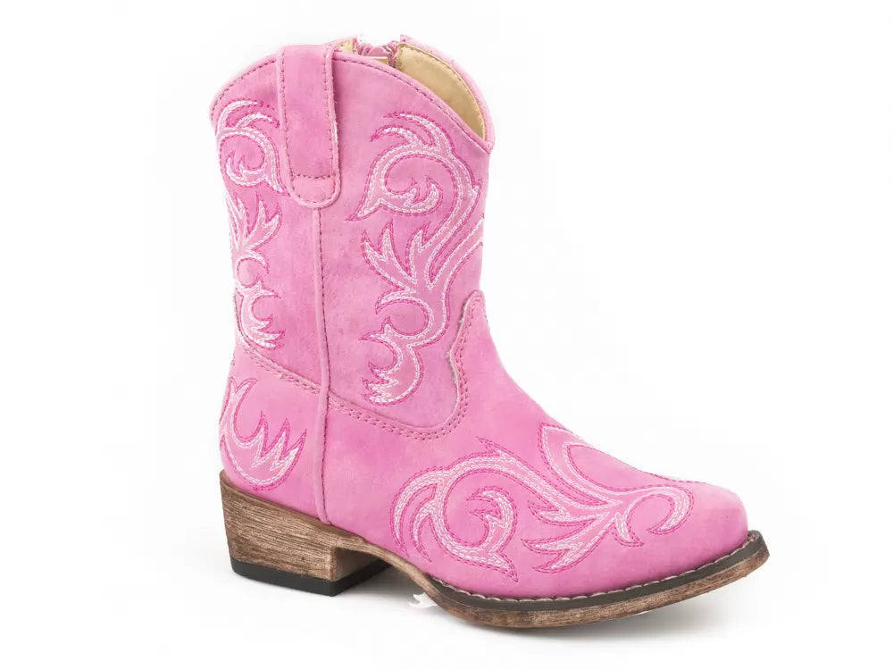 Toddler Girl's Pink Cowboy Boots