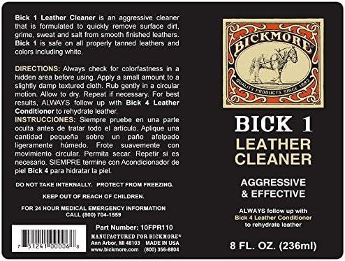 Bick 1 Leather Cleaner - 8 oz.
