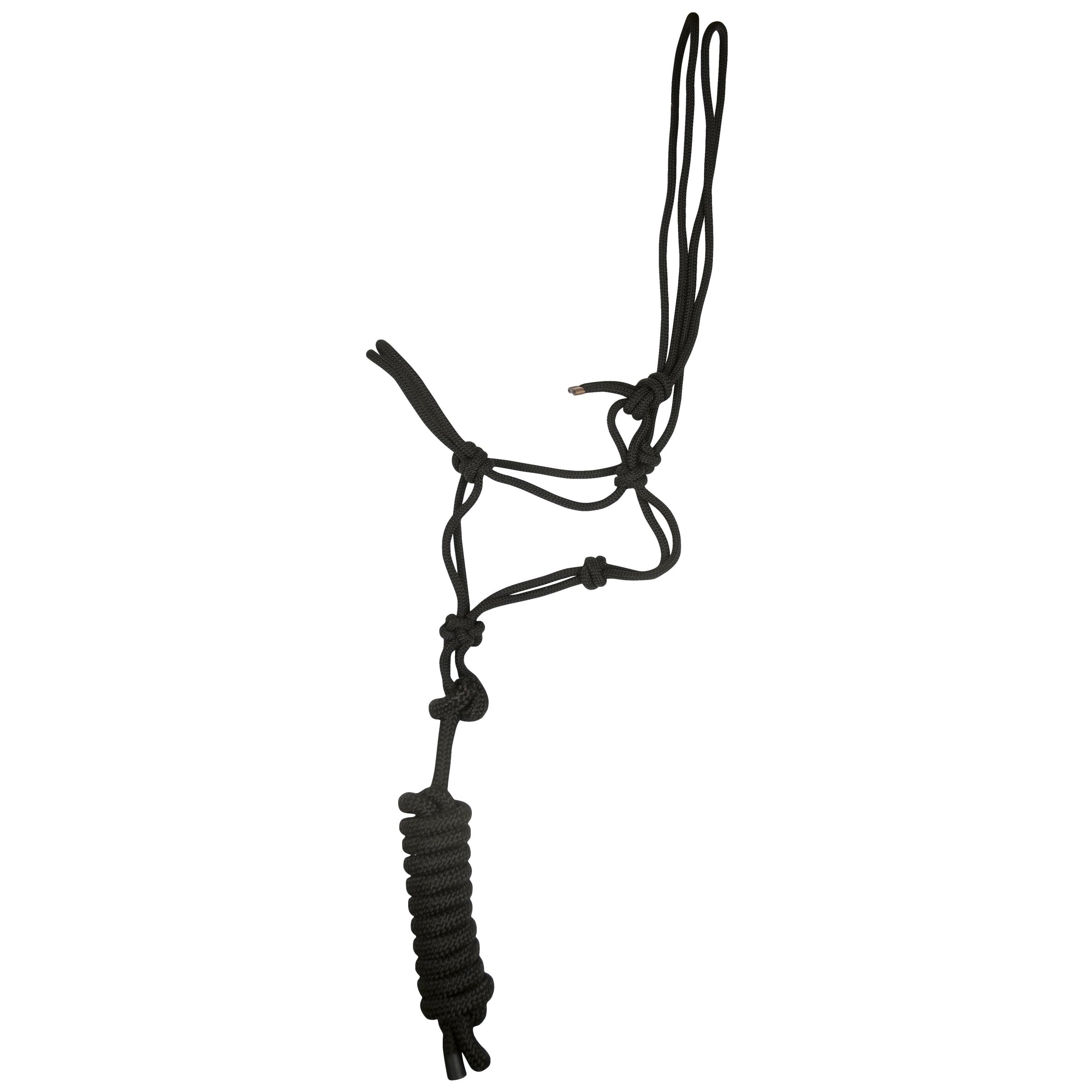 Classic Cowboy Rope Halter with Lead - Solid Colors