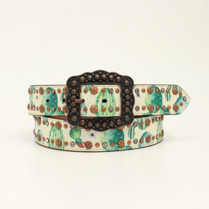 Cactus Print Western Belt