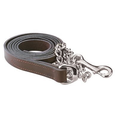 Perri's Leather Show Lead with Silver Chain