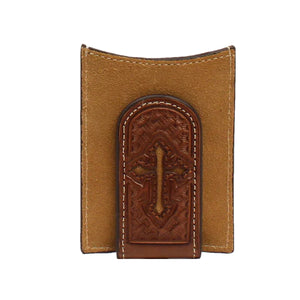 Nocona Tooled Leather Money Clip