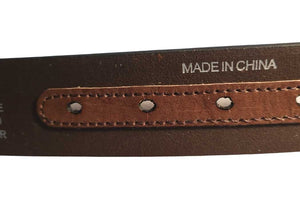 Vintage Style Leather Belt with American Eagle Tooling