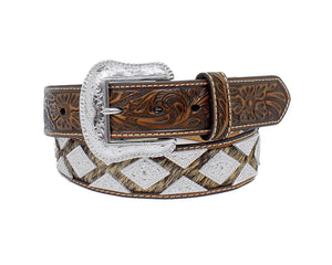 Richly Tooled Western Belt - Size 34