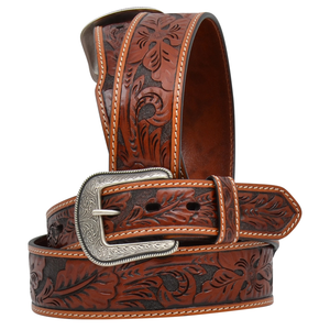 3D Belt Company Tooled Ranger Style Western Belt Sizes 32 - 38 - 44