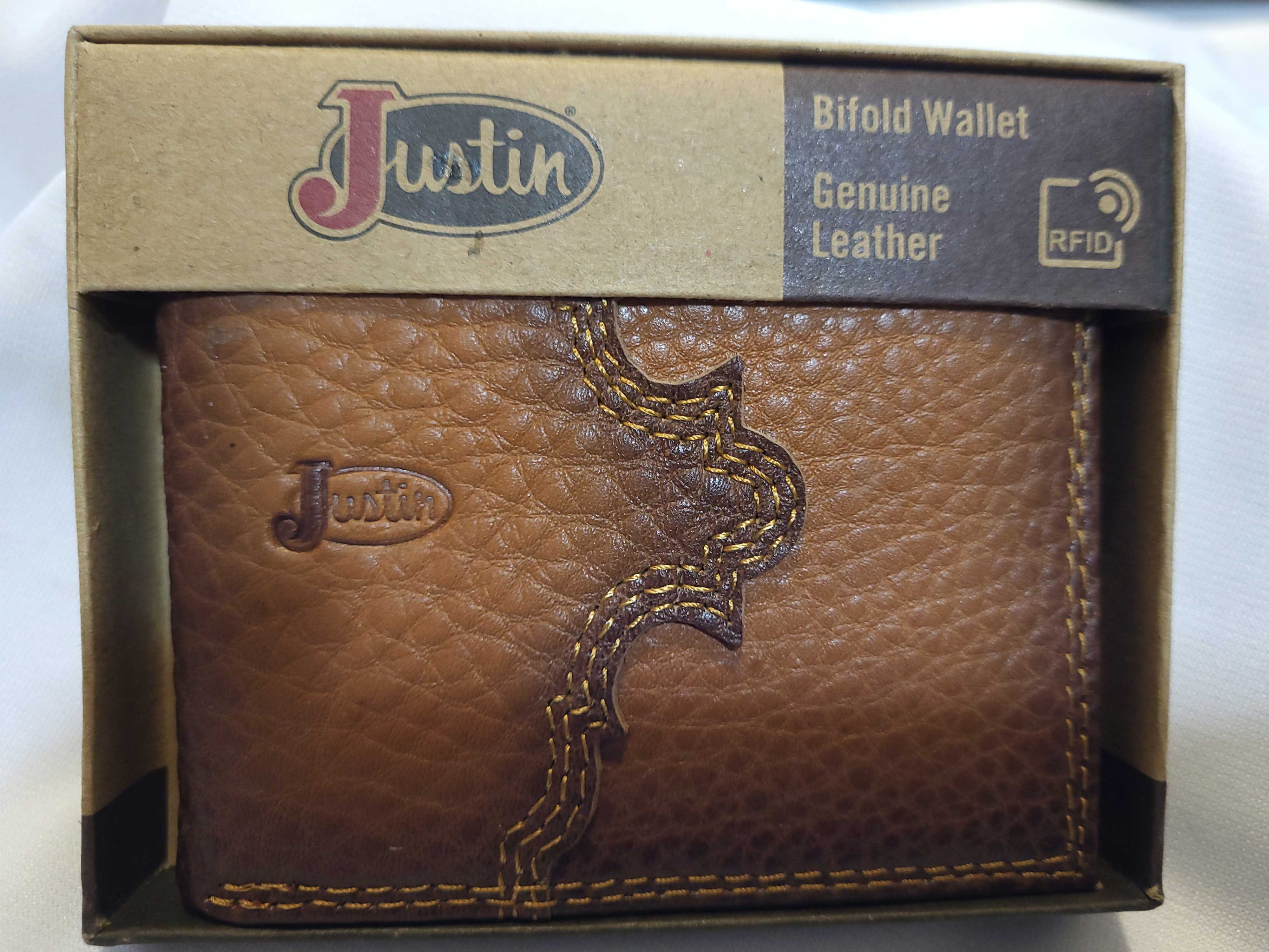 Justin Back Pocket Bifold Wallet.