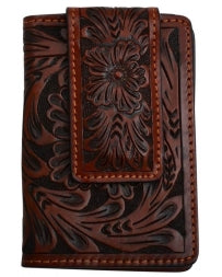 3D Belt Company Tooled Leather Money Clip