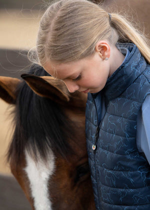 Kerrits Kids "Winter Whinnies" Quilted Vest #60279